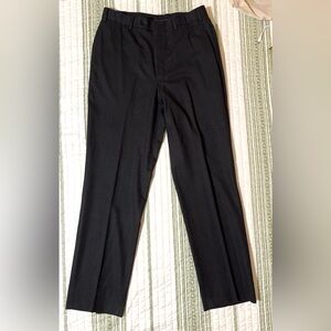 Brooks Brothers 100% Wool Dress Dark Charcoal Gray Pants 34 Waist